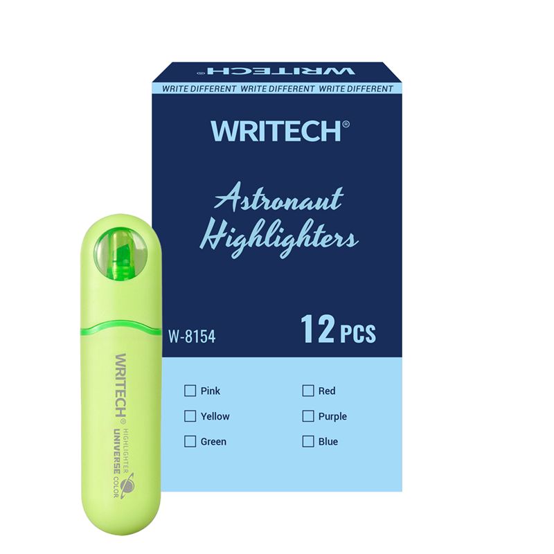 Fosforlu Kalemler WRITECH W-8154 ASTRONOT FOSFORLU KALEM NEON YEŞİL- 12'Lİ KUTU Satın Al