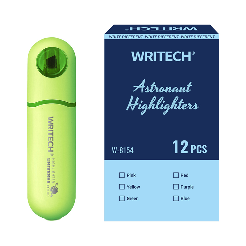 Fosforlu Kalemler WRITECH W-8154 ASTRONOT FOSFORLU KALEM NEON YEŞİL- 12'Lİ KUTU Satın Al