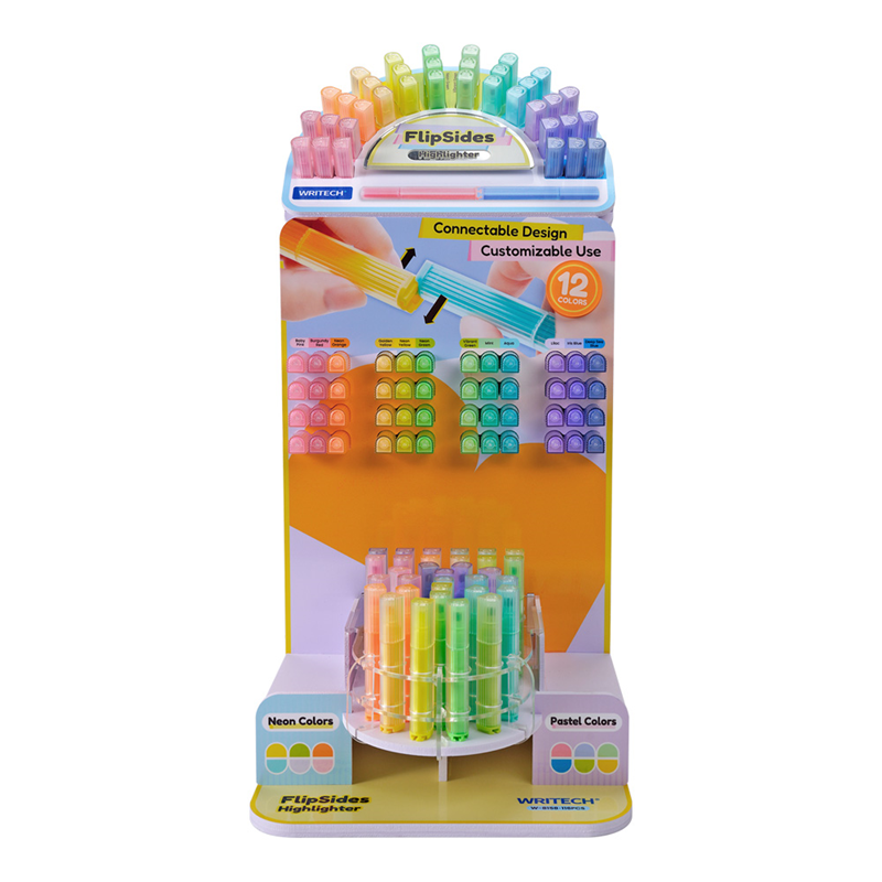 Fosforlu Kalemler WRITECH W-8158 FLIPSIDE HIGHLIGHTER ÇİFT TARAFLI 116'LI DISPLAY Satın Al