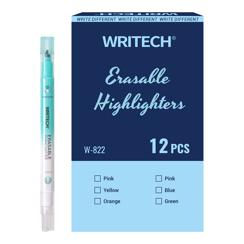 Fosforlu Kalemler WRITECH W-822 SİLİNEBİLİR FOSFORLU KALEM PASTEL MAVİ - 12'Lİ KUTU Satın Al