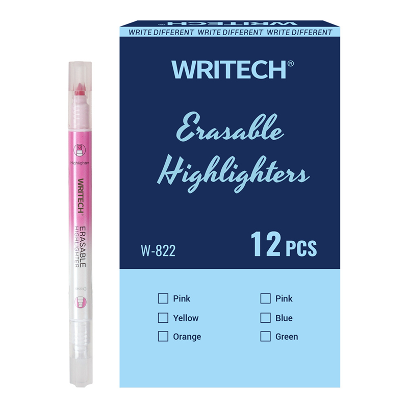 Fosforlu Kalemler WRITECH W-822 SİLİNEBİLİR FOSFORLU KALEM NEON PEMBE - 12'Lİ KUTU Satın Al