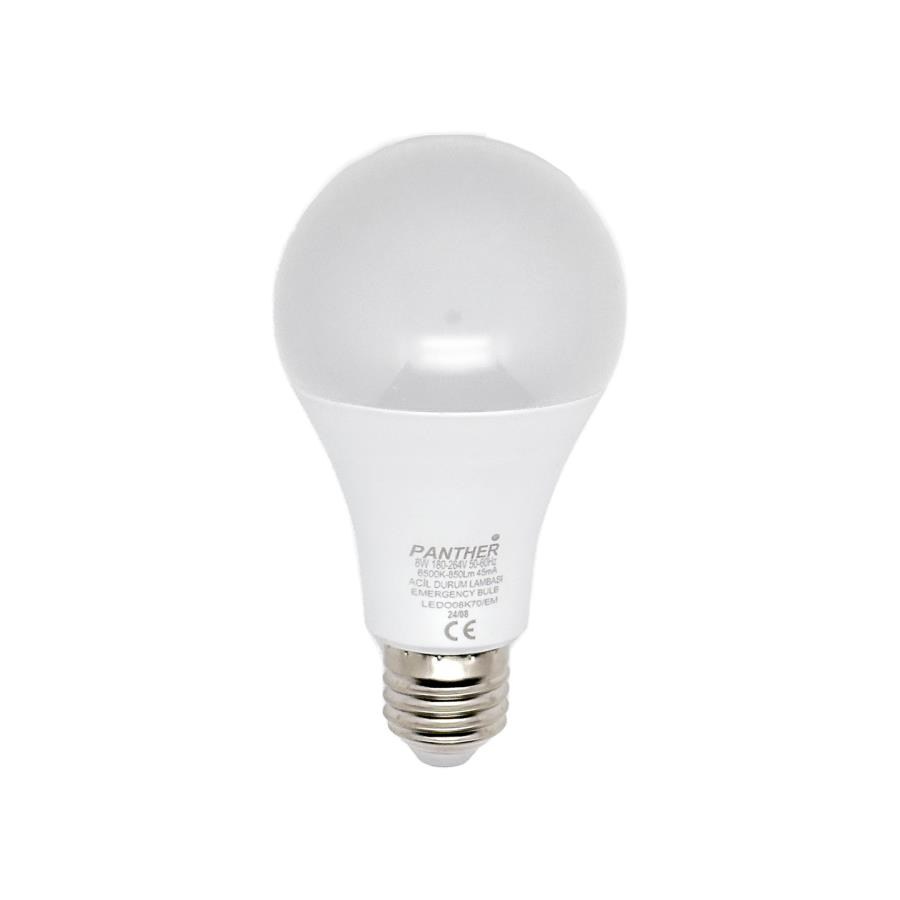 Genel Hırdavat Ürünleri PANTHER ECO 8W ACİL DURUM ŞARJLI LED AMPUL Satın Al