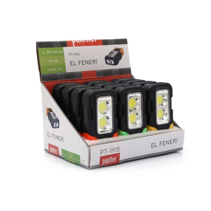Genel Hırdavat Ürünleri Panther PT-1915 2X 5W COB LED El Feneri Satın Al