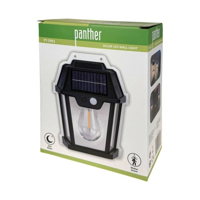 Genel Hırdavat Ürünleri PANTHER PT-2991 SOLAR LED DUVAR LAMBASI Satın Al