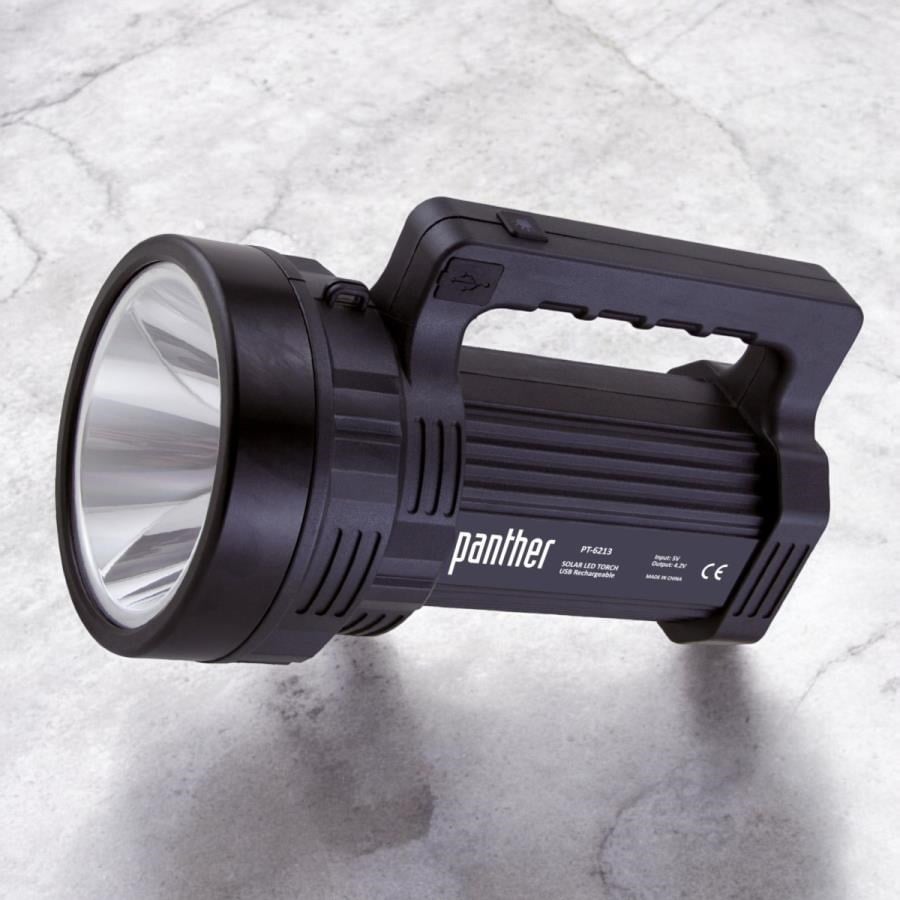 Genel Hırdavat Ürünleri PANTHER PT-6213 USB ŞARJLI SOLAR EL FENERİ Satın Al