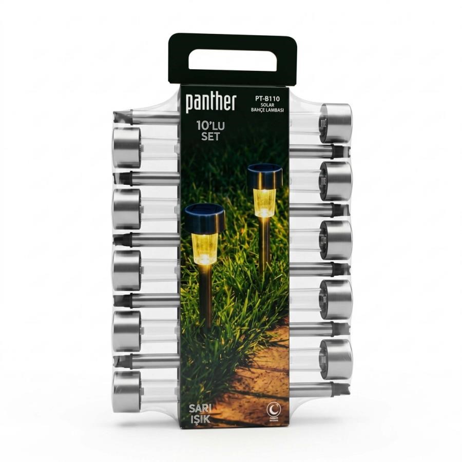 Genel Hırdavat Ürünleri PANTHER PT-B110 10LU SOLAR BAHÇE LAMBASI SETİ Satın Al