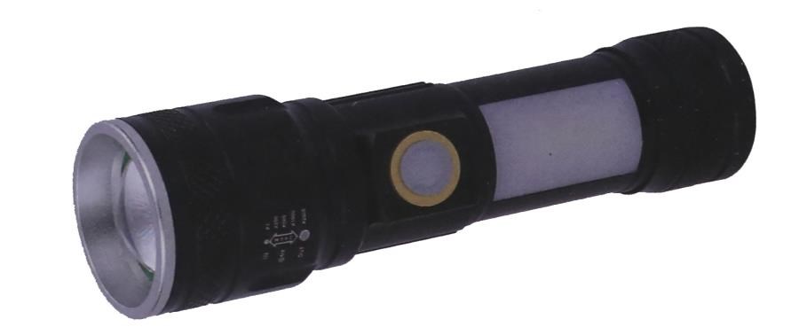Genel Hırdavat Ürünleri Polıce PS-357 Zoom, Yan Aydınlatma Işıklı,Magnetli ve Kırmızı-Mavi İkaz Işıklı,Şarjlı El Feneri Satın Al