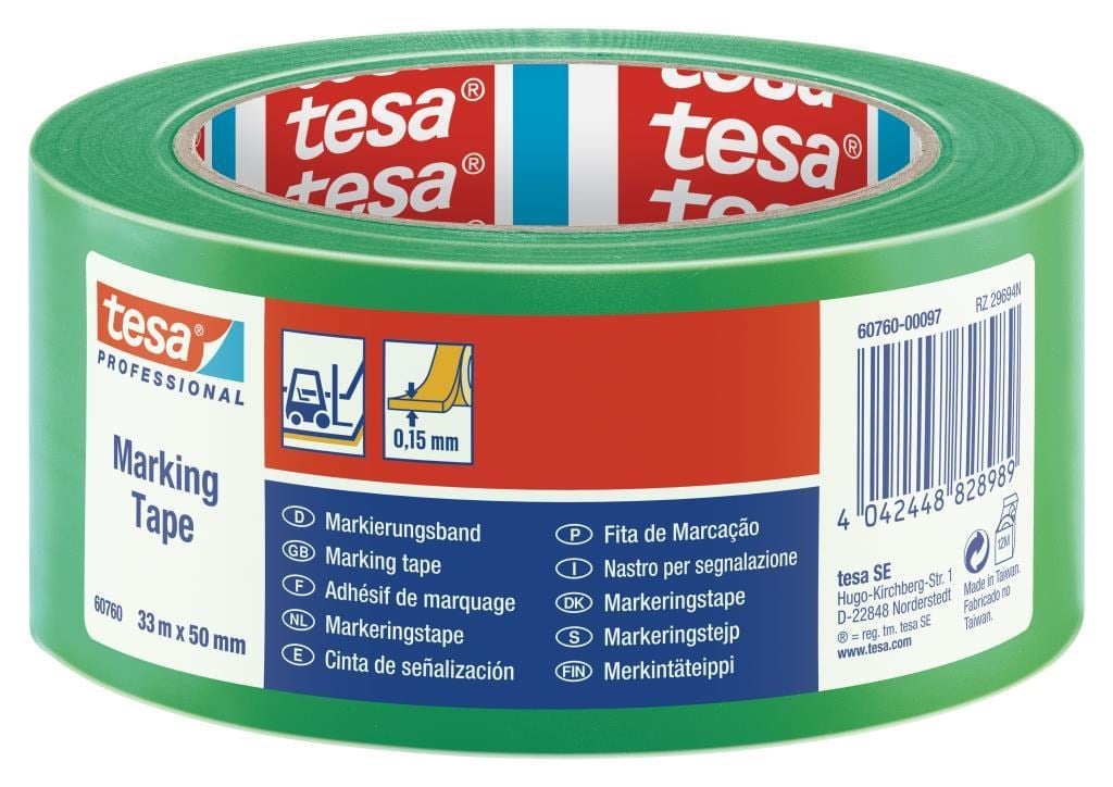 Genel Hırdavat Ürünleri Tesa Yer İşaretleme İkaz Bandı 50 mm x 33 m Yeşil Satın Al