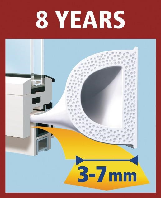 Genel Hırdavat Ürünleri Tesamoll D Profil Kapı Pencere İzolasyon Profili Kahve 9 mm x 6 m  Satın Al