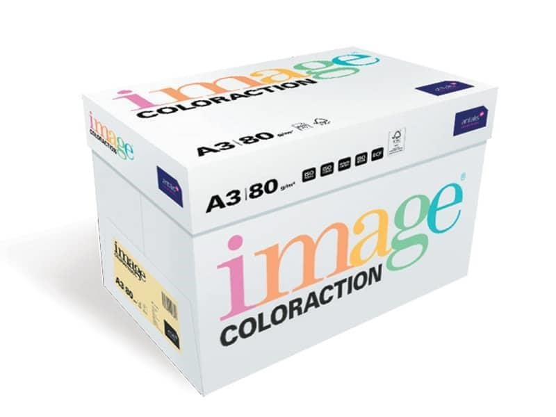 Gramajlı Fotokopi Kağıtları İmage Coloractıon A3 Fotokopi Kağıdı 80gr Mavi Renk 1 Paket 500Sf Satın Al