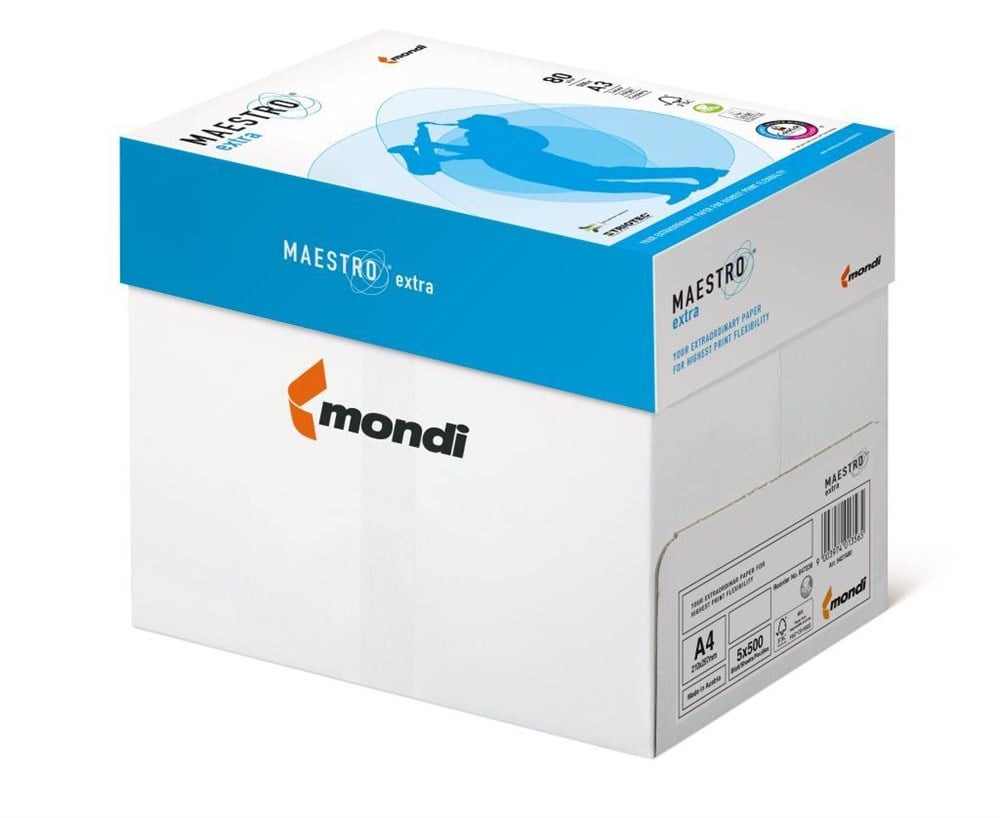 Gramajlı Fotokopi Kağıtları Mondi Maestro Extra A3 Gramajlı Fotokopi Kağıdı 90Gr 1 Koli 5 Pkt Satın Al