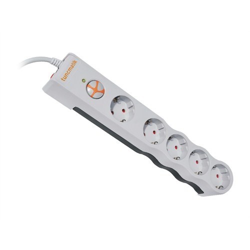 Grup Priz ve Uzatma Kabloları Tunçmatik TSK6134 Powersurge 5'Li 1050 Joule Beyaz Satın Al