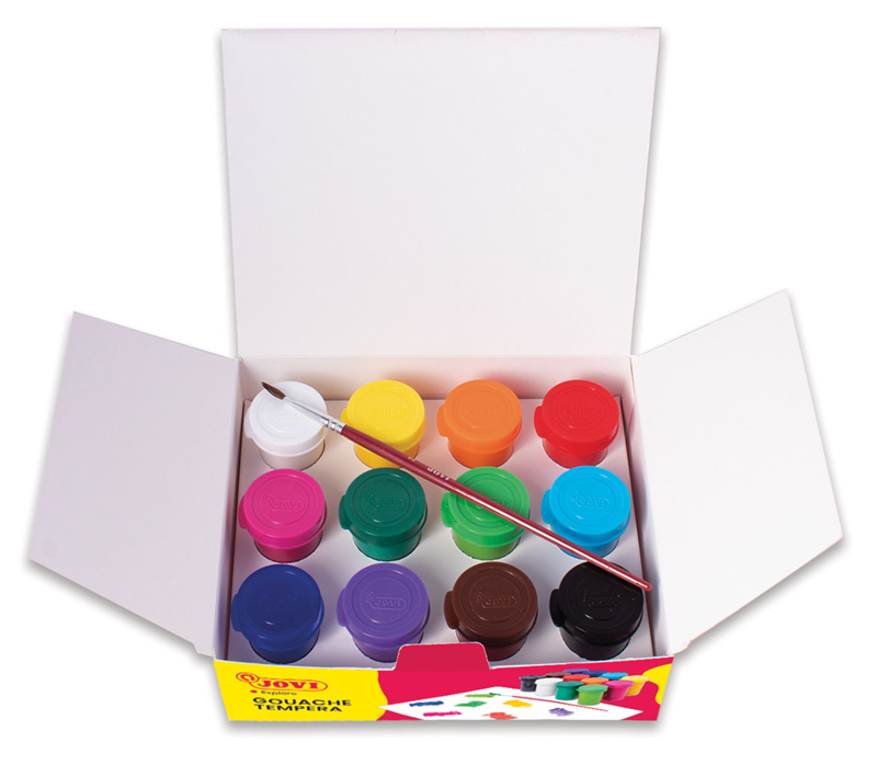 Guaj Boyalar JOVI 521 GUAJ BOYA 15ML KAVANOZ + FIRÇA ASORTİ RENKLER - 12'Lİ KUTU Satın Al