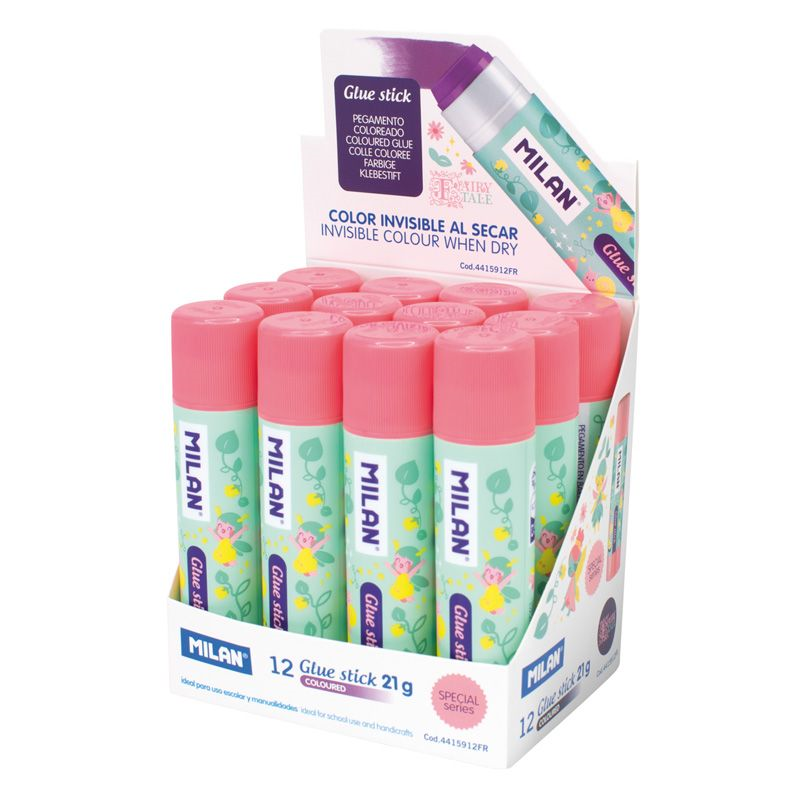 Hamur ve Stick Yapıştırıcılar MILAN 4415912FR FAIRY TALE  PERİ MASALI MOR YAPIŞKANLI STICK YAPIŞTIRICI 21GR - 12'Lİ Satın Al