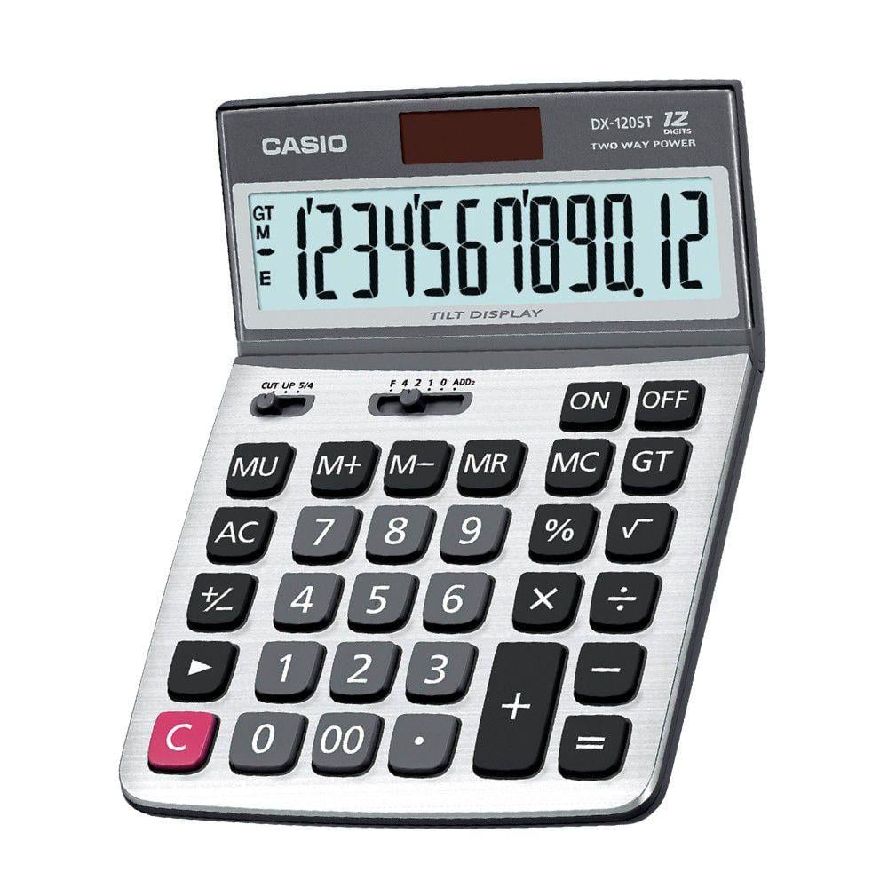 Hesap Makineleri Casio DX-120ST 12 Hane Oynar Başlıklı Masa Üstü Hesap Makinesi Satın Al