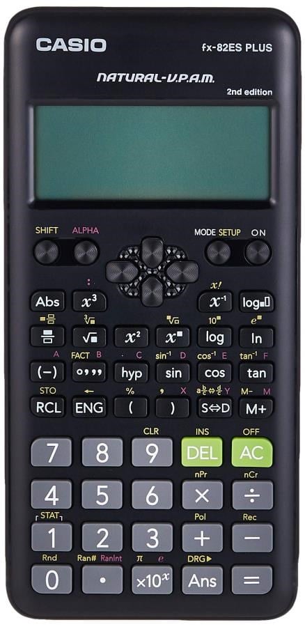 Hesap Makineleri Casio FX-82ES Plus Siyah Bilimsel Fonksiyonlu Hesap Makinesi 2.Versiyon Satın Al