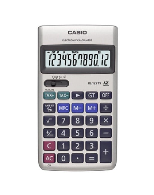 Hesap Makineleri Casio HL-122TV 12 Hane Cep Tipi Hesap Makinesi Satın Al