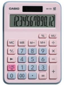 Hesap Makineleri Casio MX-12B-PKLB Açık Pembe+Açık Mavi 12 Hane Masa Üstü Hesap Makinesi Satın Al