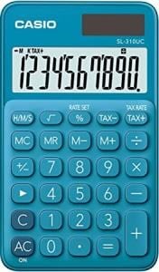 Hesap Makineleri Casio SL-310UC-BU Cep Tipi 10 Hane Mavi Hesap Makinesi Satın Al