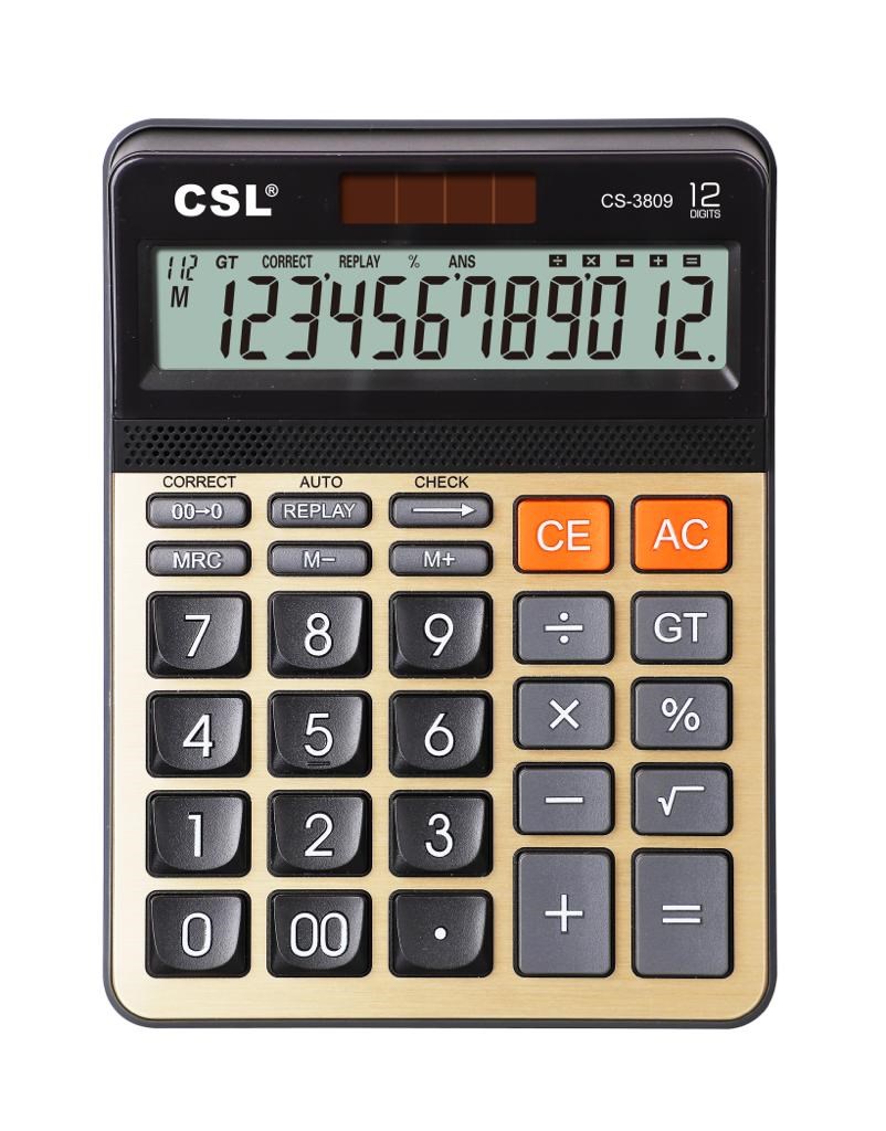 Hesap Makineleri CSL CS-3809 12 Hane Masa Tipi Hesap Makinesi Satın Al