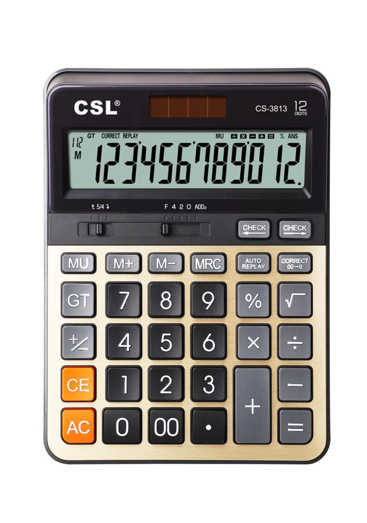 Hesap Makineleri CSL CS-3813 12 Hane Masa Tipi Hesap Makinesi Satın Al