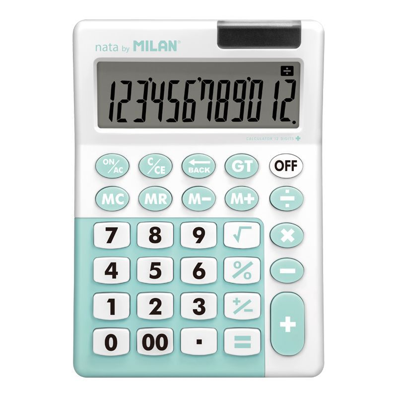 Hesap Makineleri MILAN 151812IBGGRBL TURKUAZ 12 HANELİ HESAP MAKİNESİ Satın Al
