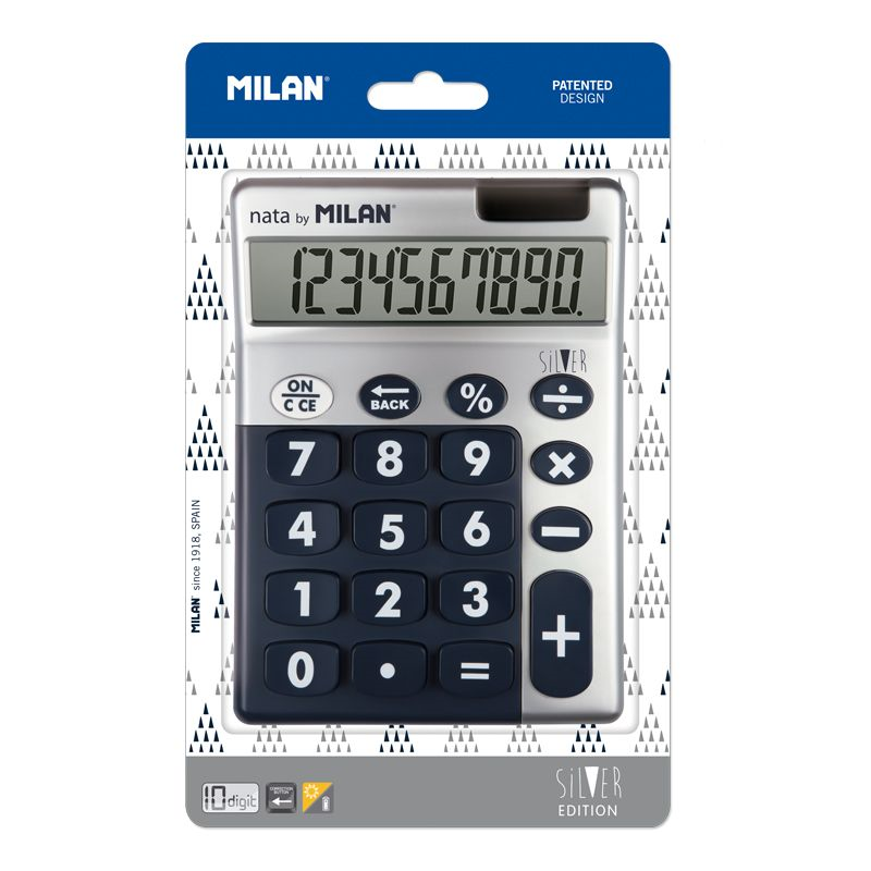 Hesap Makineleri MILAN 159906SLBBL SILVER 10 HANE MAVİ HESAP MAKİNESİ BLISTER Satın Al