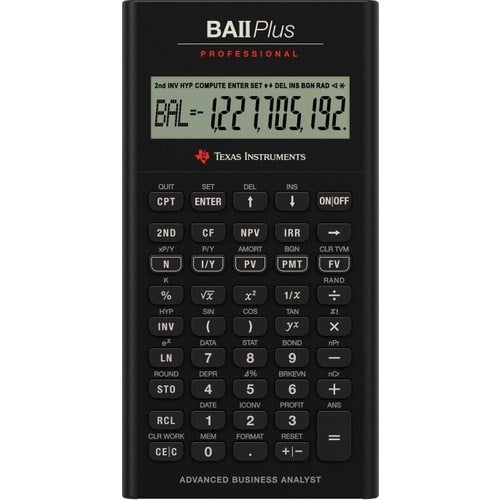 Hesap Makineleri Texas Instruments BA-II Professional Finansal Hesap Makinesi Satın Al