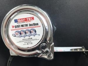 Hırdavat Ürünleri Bay-Tec Mk4145 3Mt 16MM Krom Şerit Metre Satın Al