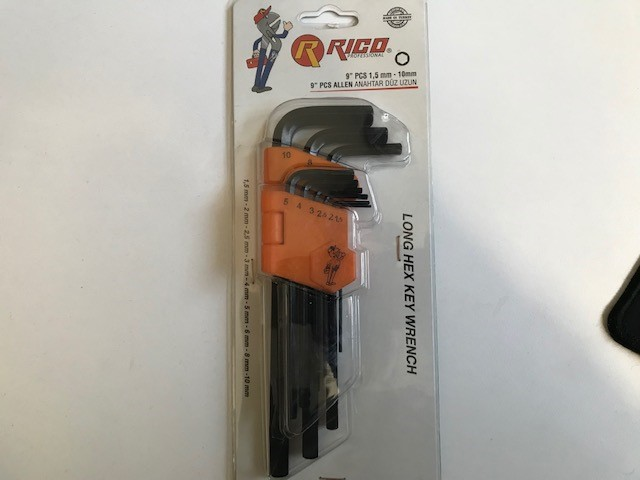 Hırdavat Ürünleri Rıco 013-RC0215 Düz 9lu Uzun Alyan Takımı Satın Al