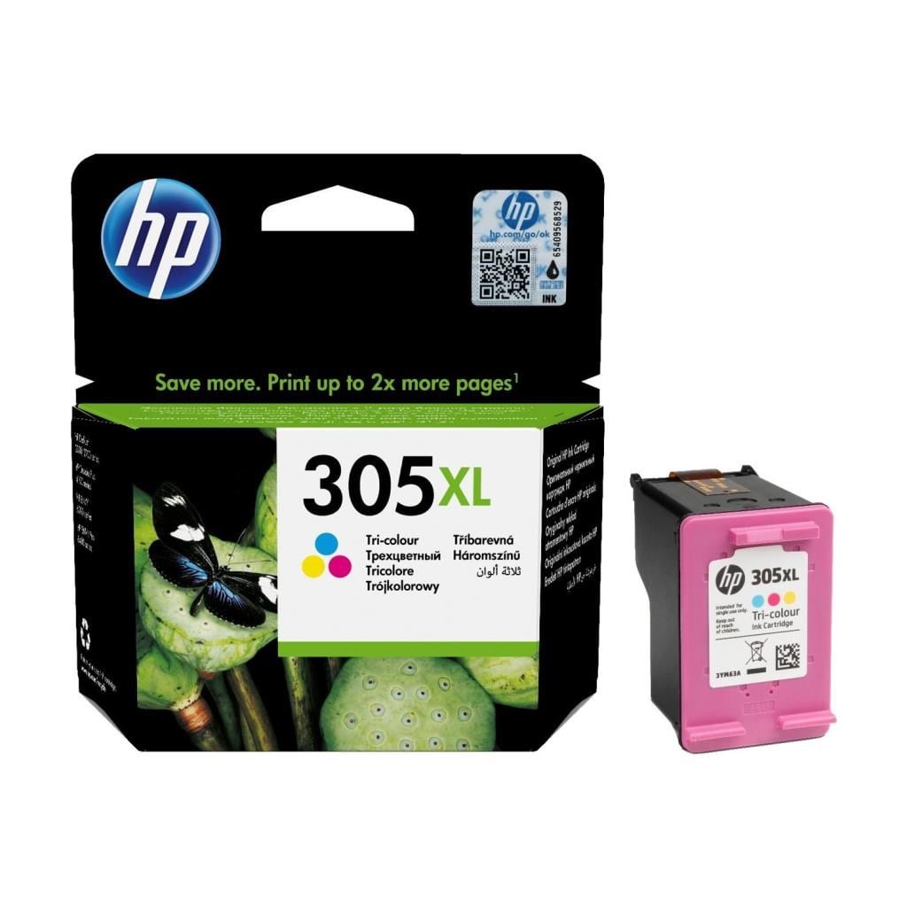 HP Kartuş HP 305XL Color Renkli Kartuş 3YM63AE Satın Al
