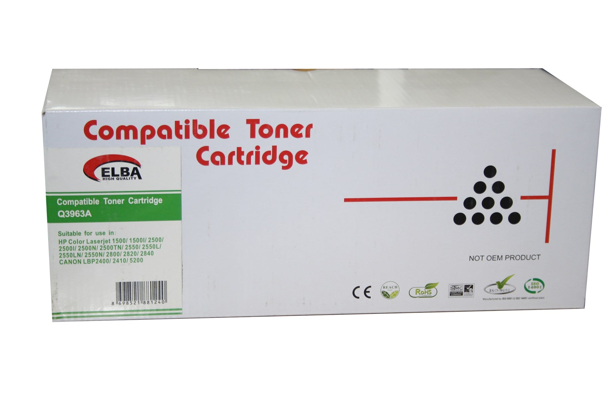 HP Muadil Toner ELBA HP 2550 KIRMIZI TONER Satın Al