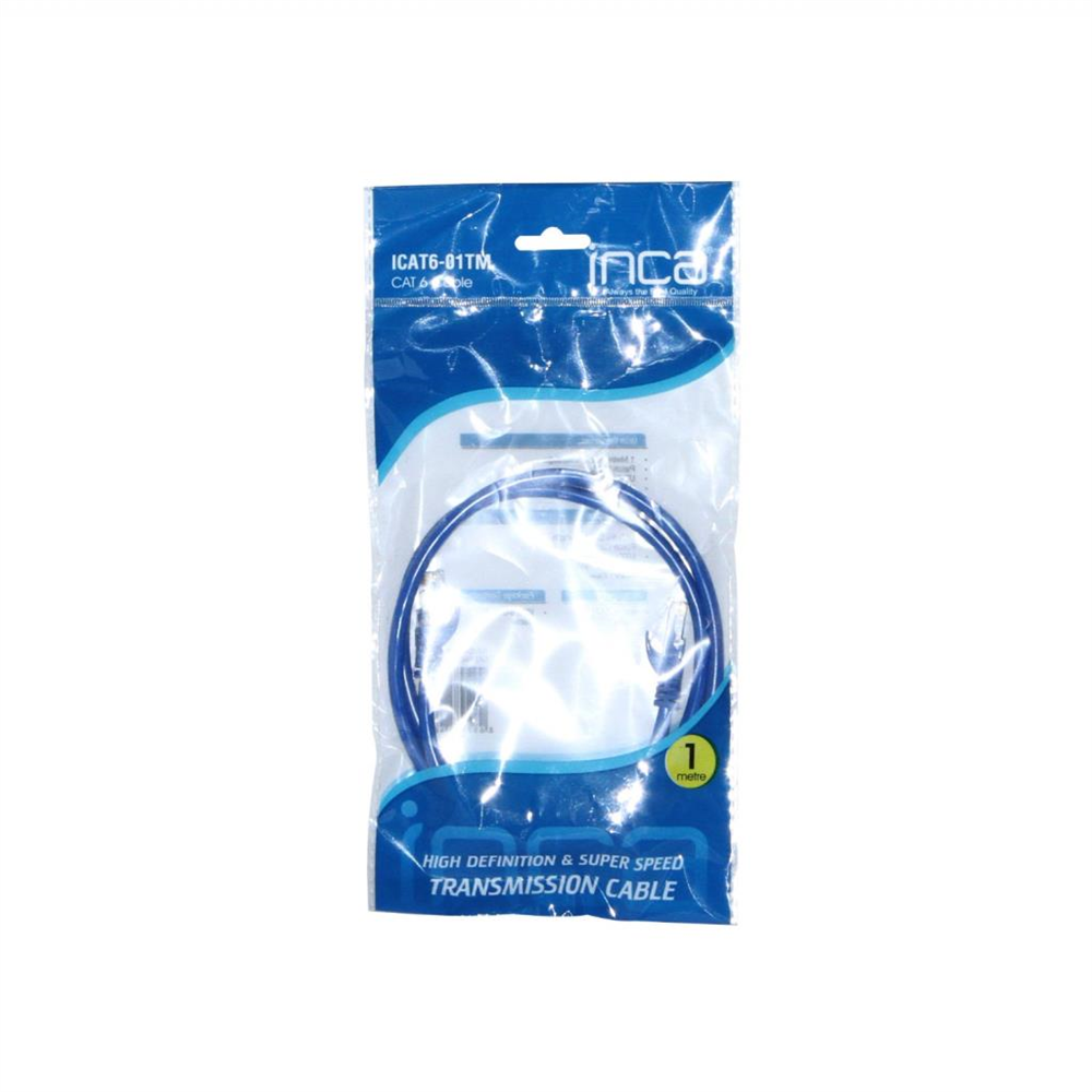ICAT6-01TM INCA CAT6  1 METRE MAVİ