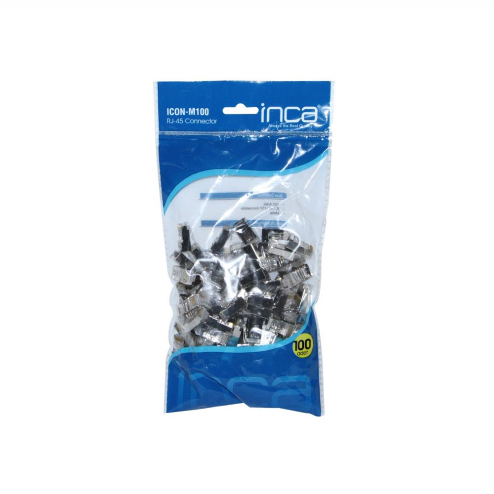 ICON-M100  INCA RJ-45 100 ADET METAL KONNEKTÖR
