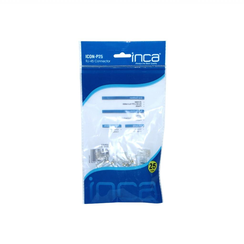 ICON-M25  INCA RJ-45 25 ADET PLASTİK KONNEKTÖR