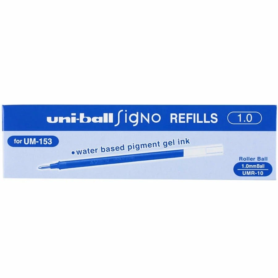 İmza Kalemleri Uni-ball Signo Umr-10 (Um-153) İmza Kalemi Yedeği 1 mm Mavi 12’li Satın Al
