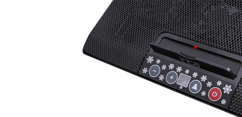 INC-601 GMS  6X FAN ,CONTROL PANEL,2X USB,6 KADEMELİ  GAMING NOTEBOOK  SOĞUTUCU YENİ 17