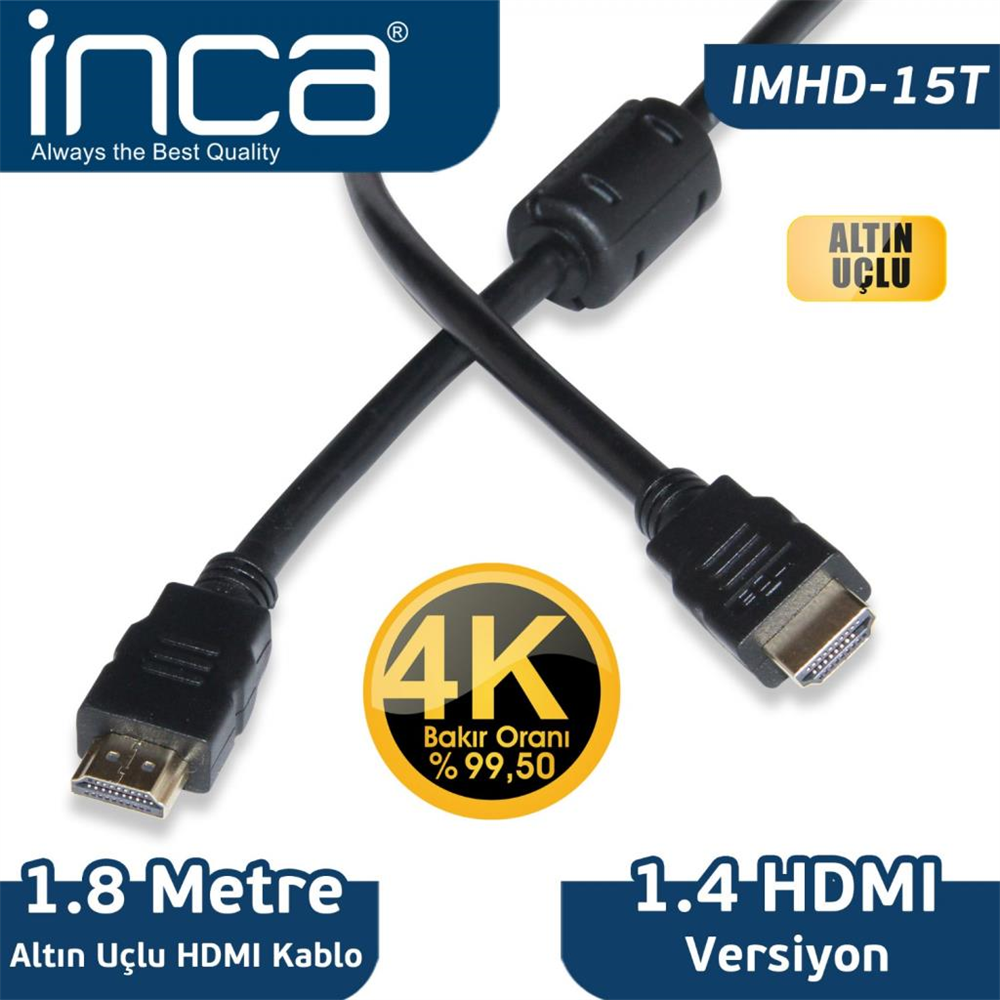 INCA 1,8 METRE HDMI KABLO POŞETLİ