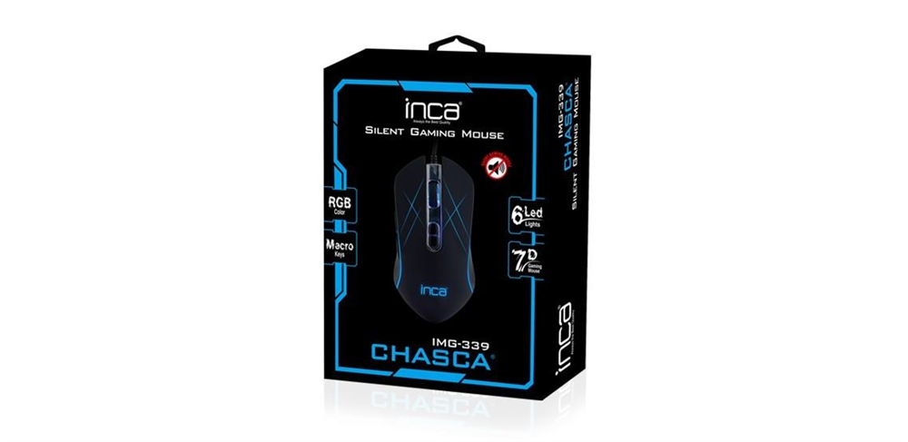 INCA IMG-339 CHASCA 6 LED RGB SOFTWEAR/ SİLENT GAMING  MOUSE