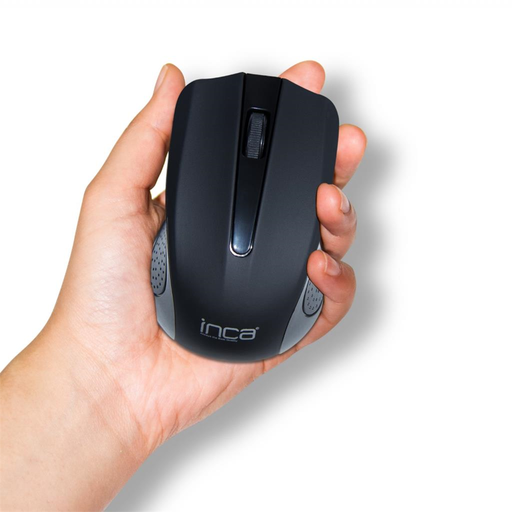 INCA IWM-T371 SİYAH  2.4Ghz WIRELESS NANO ALICILI “PİL HEDİYELİ” MOUSE