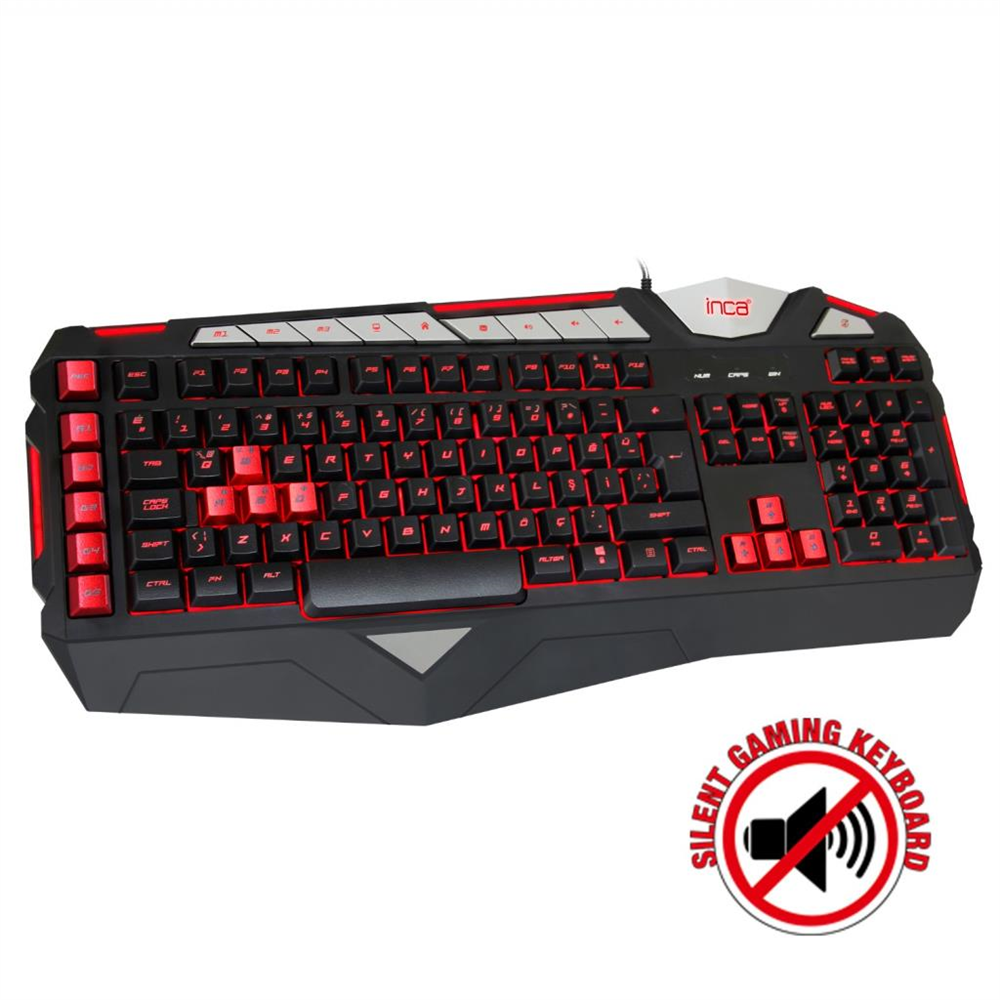 INCA LAPETOS IKG-447 SİLENT SOFTWARE GAMING KEYBOARD (SESSİZ TUŞ / MAKROLU)