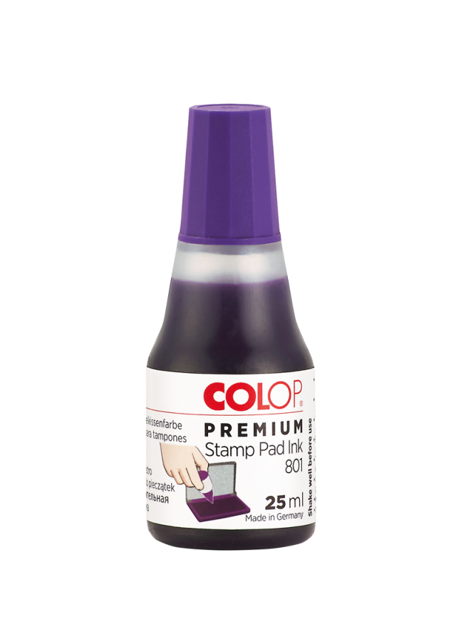 Istampa Kaşe ve Mürekkepleri COLOP 801 25ML MOR MÜREKKEP Satın Al