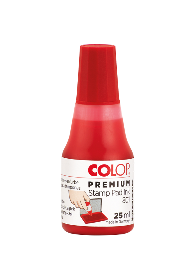 Istampa Kaşe ve Mürekkepleri COLOP 801 25ML KIRMZI MÜREKKEP Satın Al