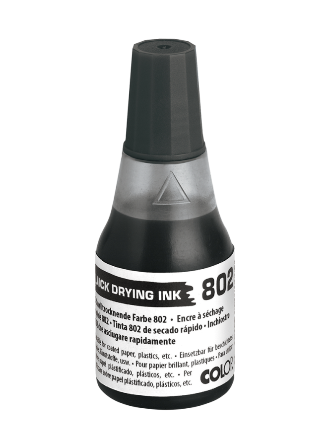 Istampa Kaşe ve Mürekkepleri COLOP 802 25ML ÇABUK KURUYAN MÜREKKEP SİYAH Satın Al