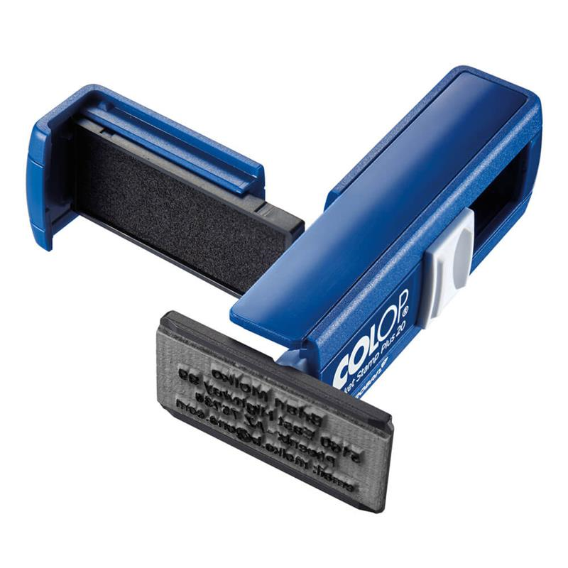 Istampa Kaşe ve Mürekkepleri COLOP CEP20 KAŞE MAVİ KASA SİYAH KEÇE - 14X38MM Satın Al