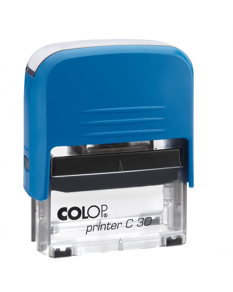 Istampa Kaşe ve Mürekkepleri COLOP PRINTER C30 MAVİ KASA SİYAH KEÇE - 18X47MM Satın Al