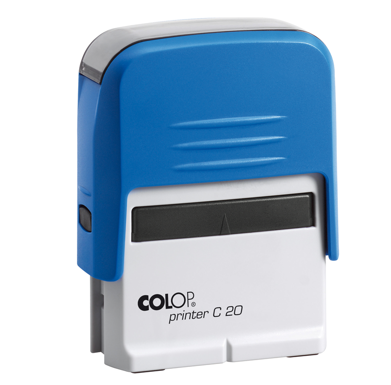 Istampa Kaşe ve Mürekkepleri COLOP PRINTER C20 MAVİ KASA SİYAH KEÇE - 14X38MM Satın Al