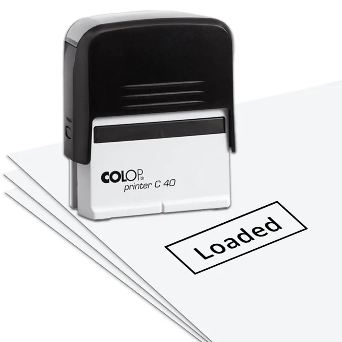 Istampa Kaşe ve Mürekkepleri COLOP PRINTER C40 SİYAH KASA SİYAH KEÇE - 23X59MM Satın Al