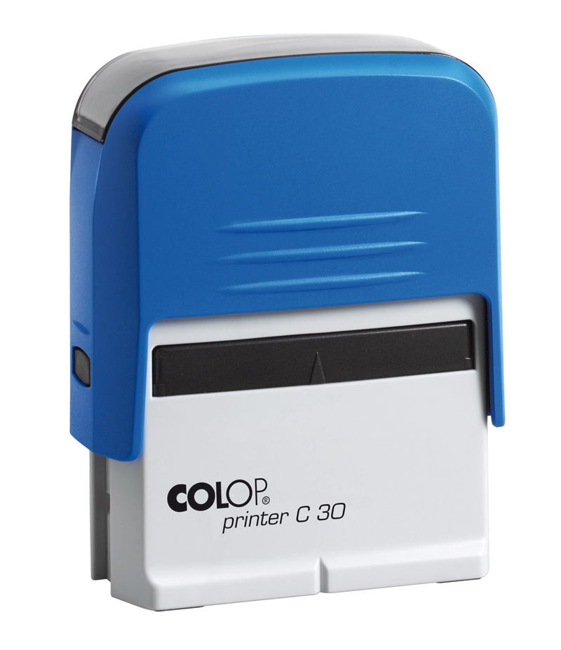 Istampa Kaşe ve Mürekkepleri COLOP PRINTER C30 MAVİ KASA SİYAH KEÇE - 18X47MM Satın Al