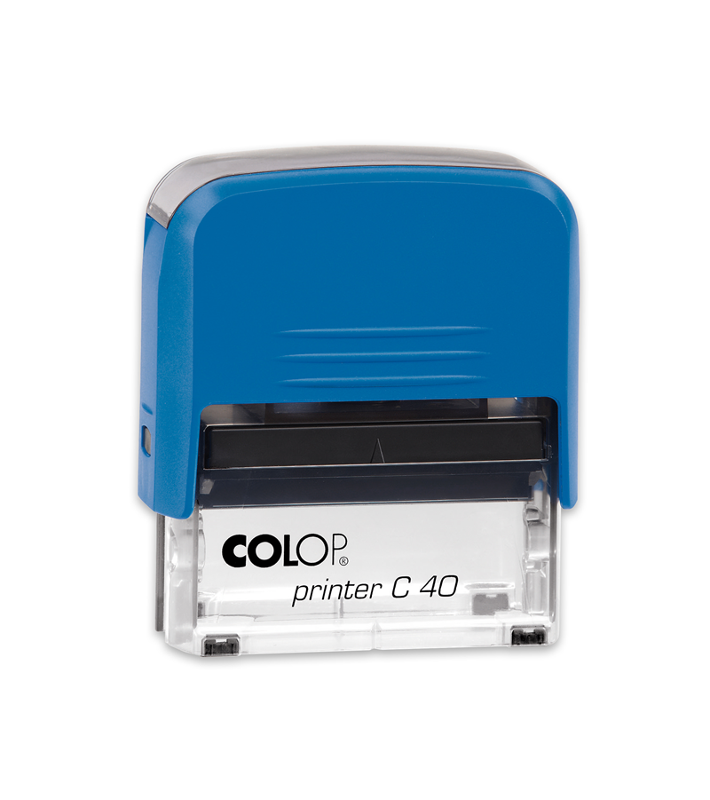 Istampa Kaşe ve Mürekkepleri COLOP PRINTER C40 MAVİ KASA SİYAH KEÇE - 23X59MM Satın Al